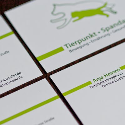 Tierpunkt Spandau - Logogestaltung, Visitenkarten, Einladungskarten zur Geschäftseröffnung